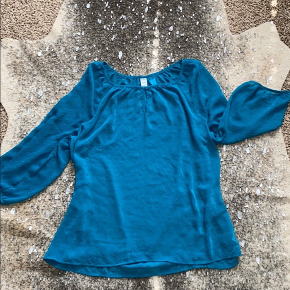 Old Navy Sheer Dot Blouse Tunic - Size XL - Picture 7 of 7